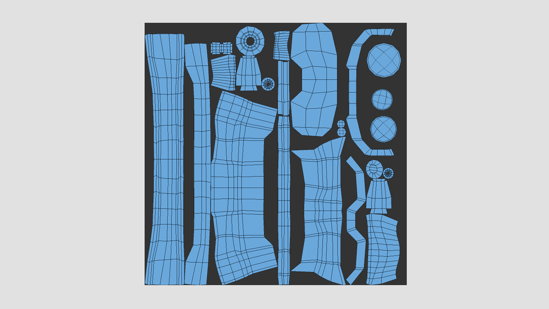 SciFi Glasses Low Poly A07 - Character Design Low-poly 3D model_14