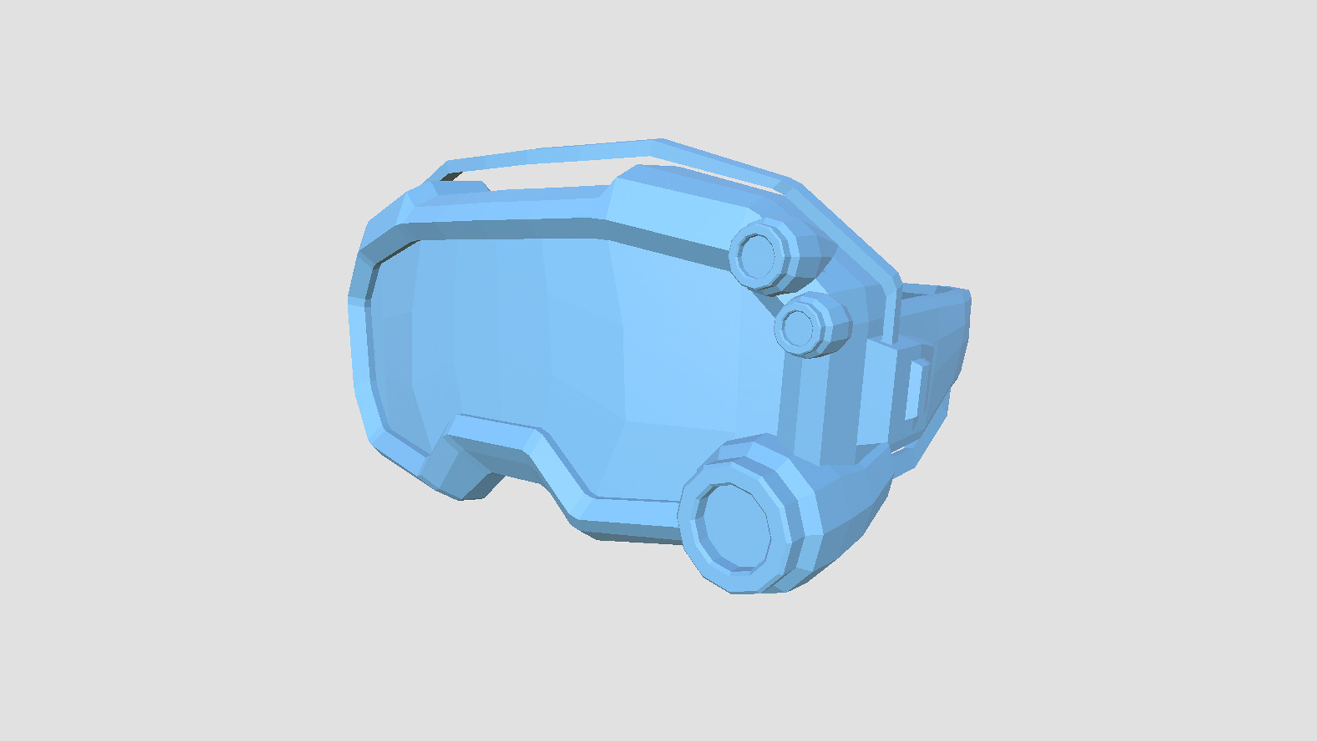 SciFi Glasses Low Poly A03 - Character Design Low-poly 3D model_7