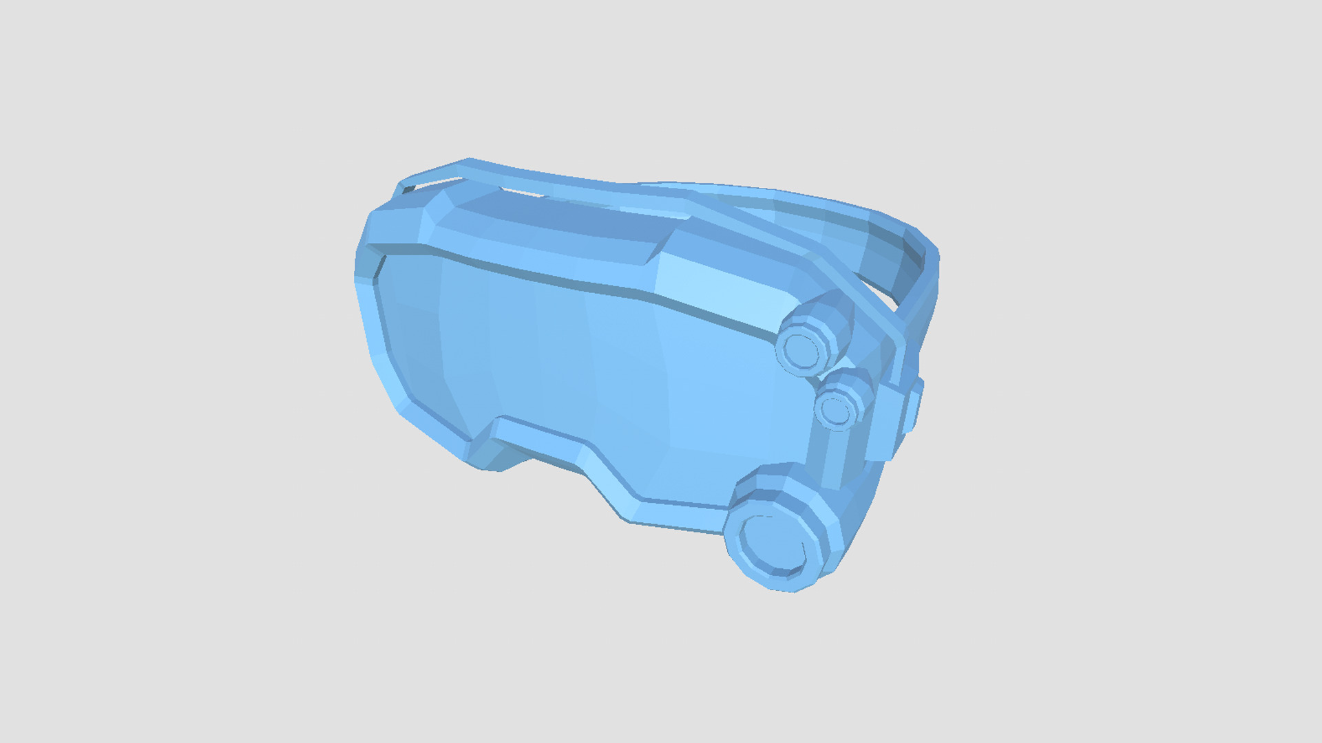 SciFi Glasses Low Poly A02 - Character Design Low-poly 3D model_8