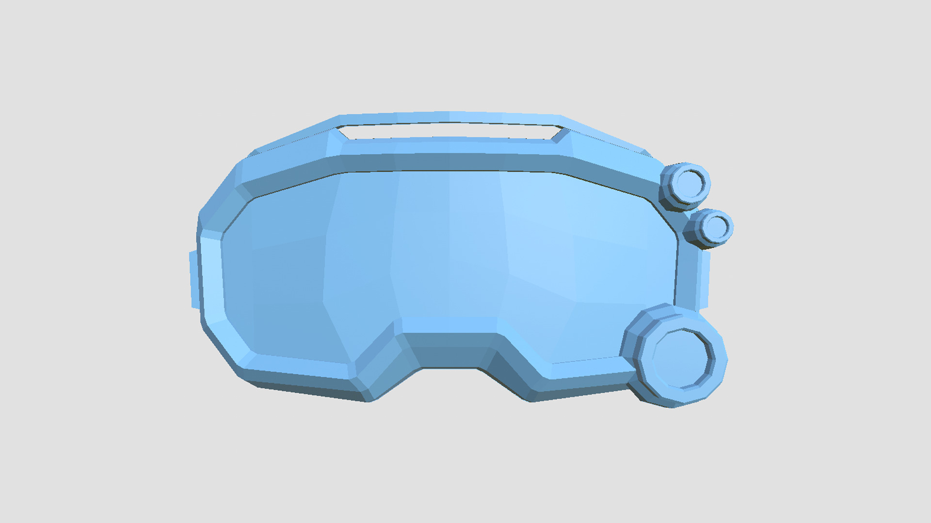 SciFi Glasses Low Poly A02 - Character Design Low-poly 3D model_11