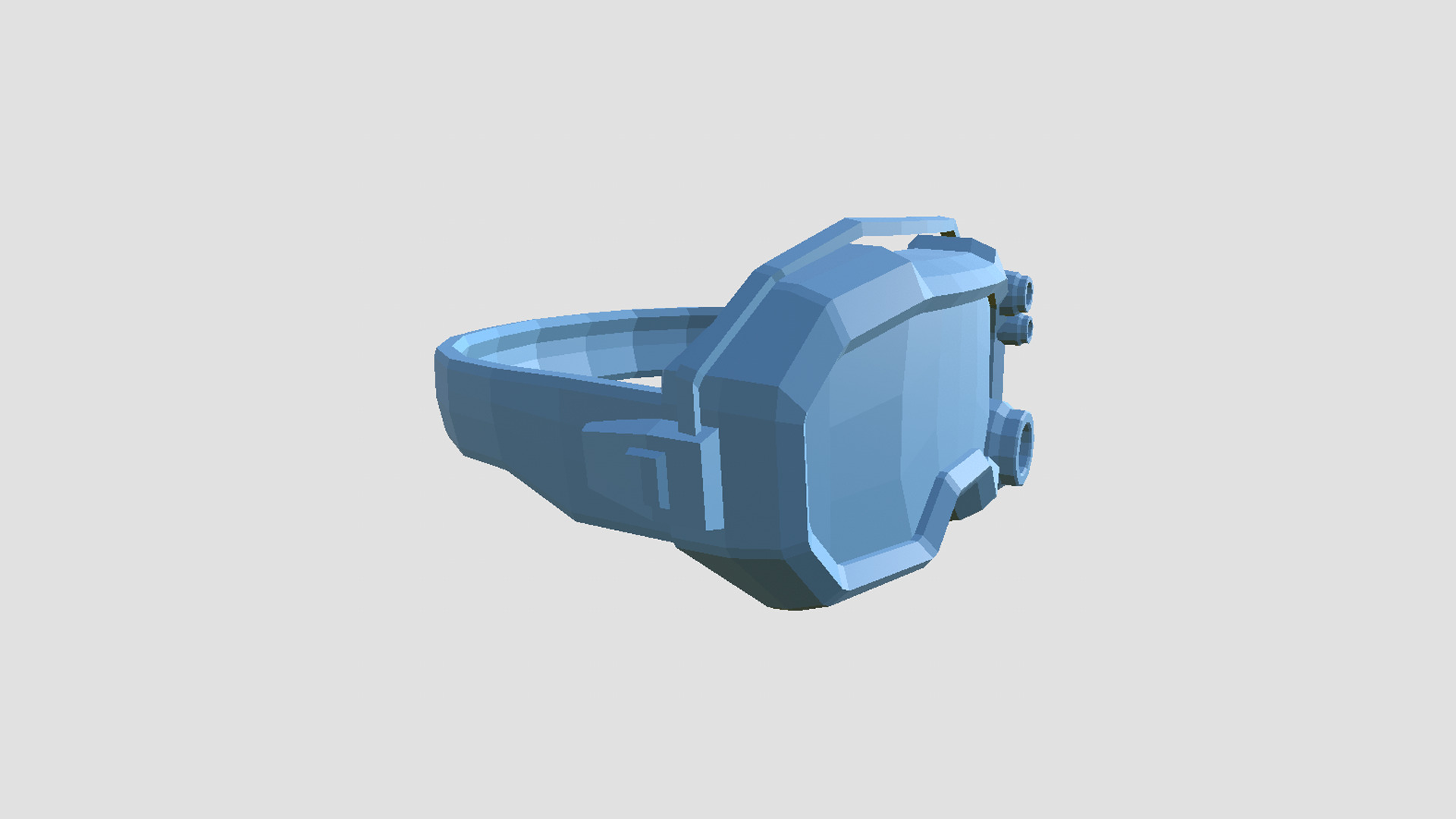 SciFi Glasses Low Poly A01 - Character Design Low-poly 3D model_9