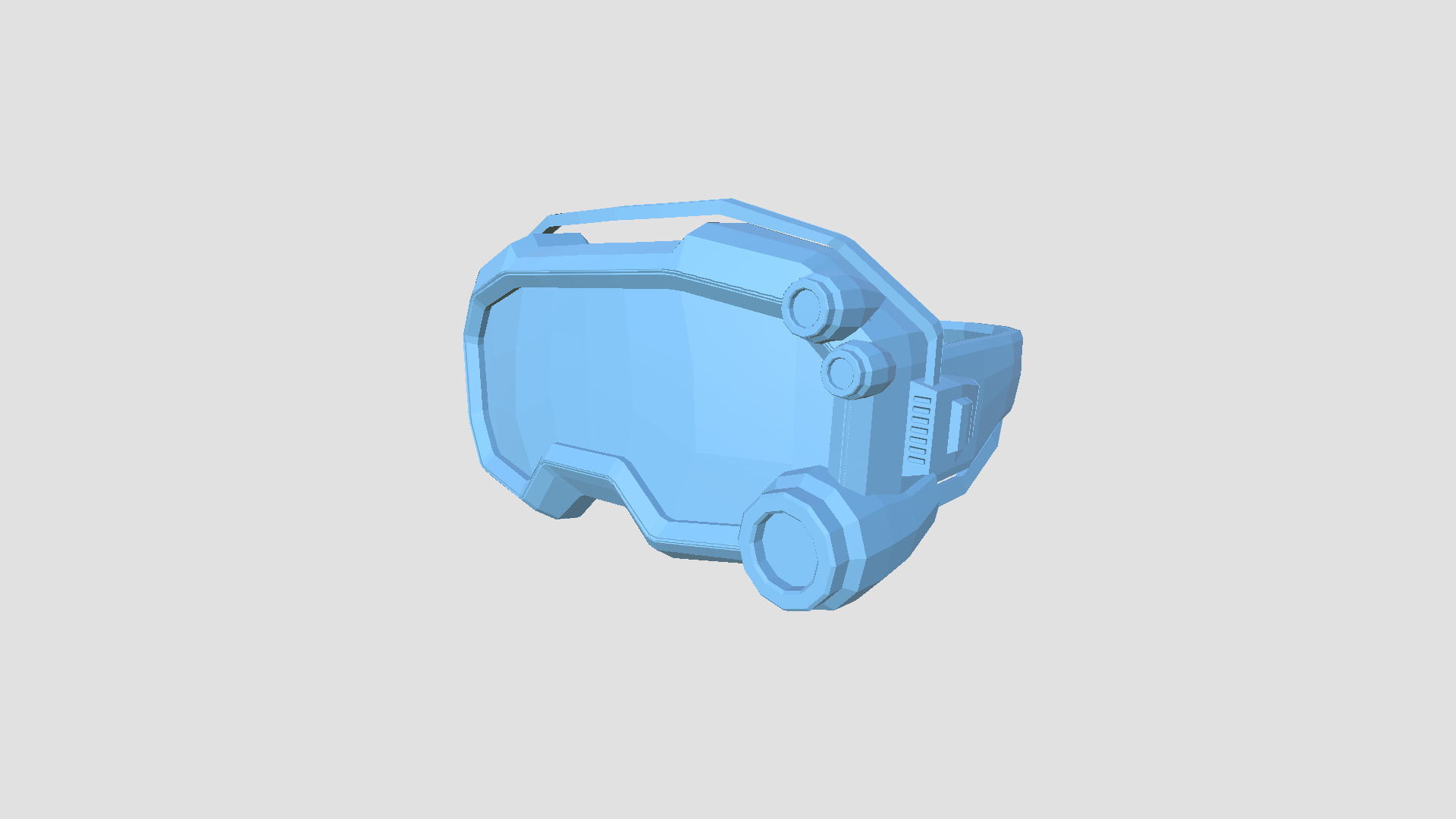 SciFi Glasses Low Poly A01 - Character Design Low-poly 3D model_13