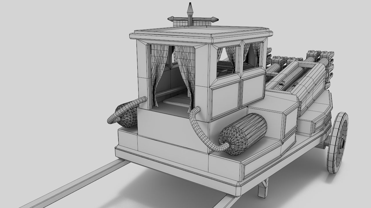 The Necromancer organ Low-poly 3D model_16