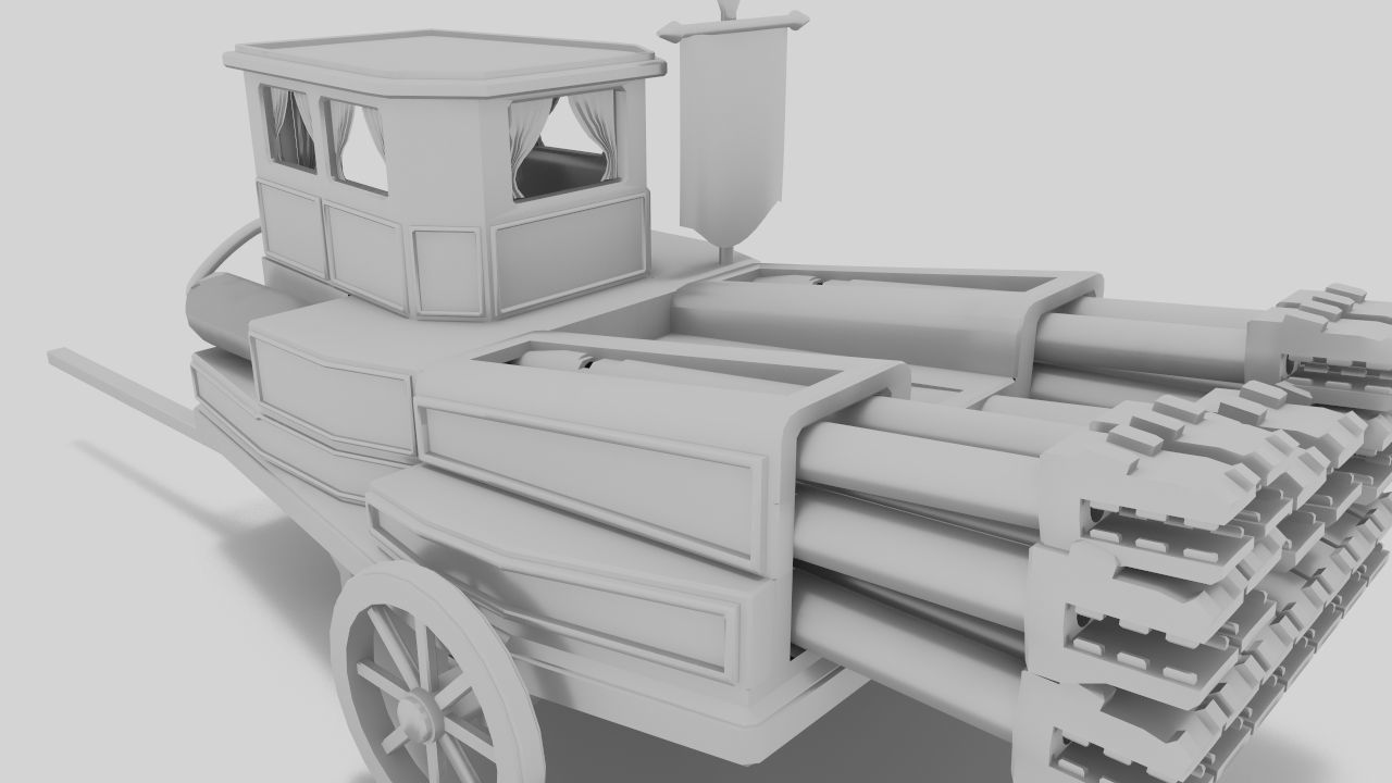 The Necromancer organ Low-poly 3D model_9