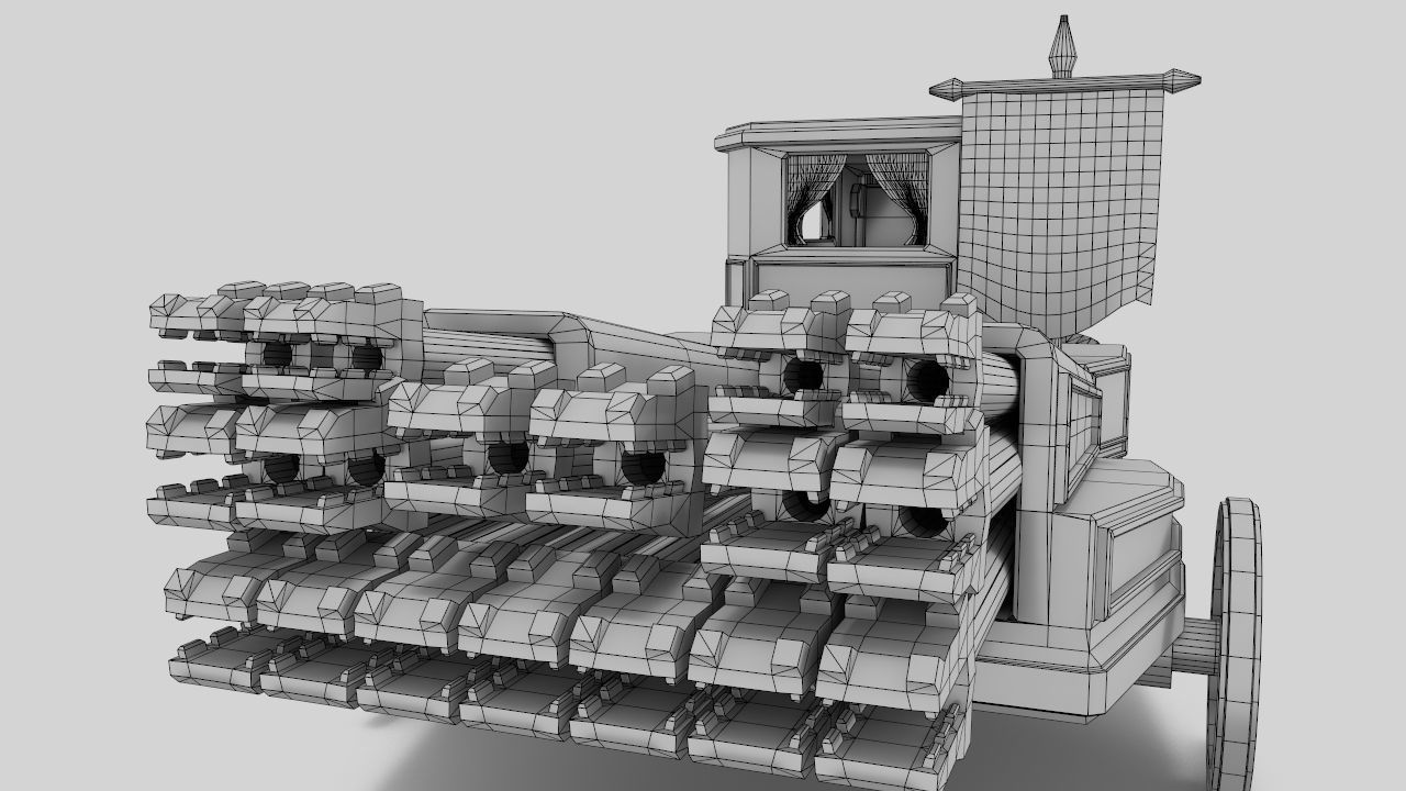 The Necromancer organ Low-poly 3D model_17