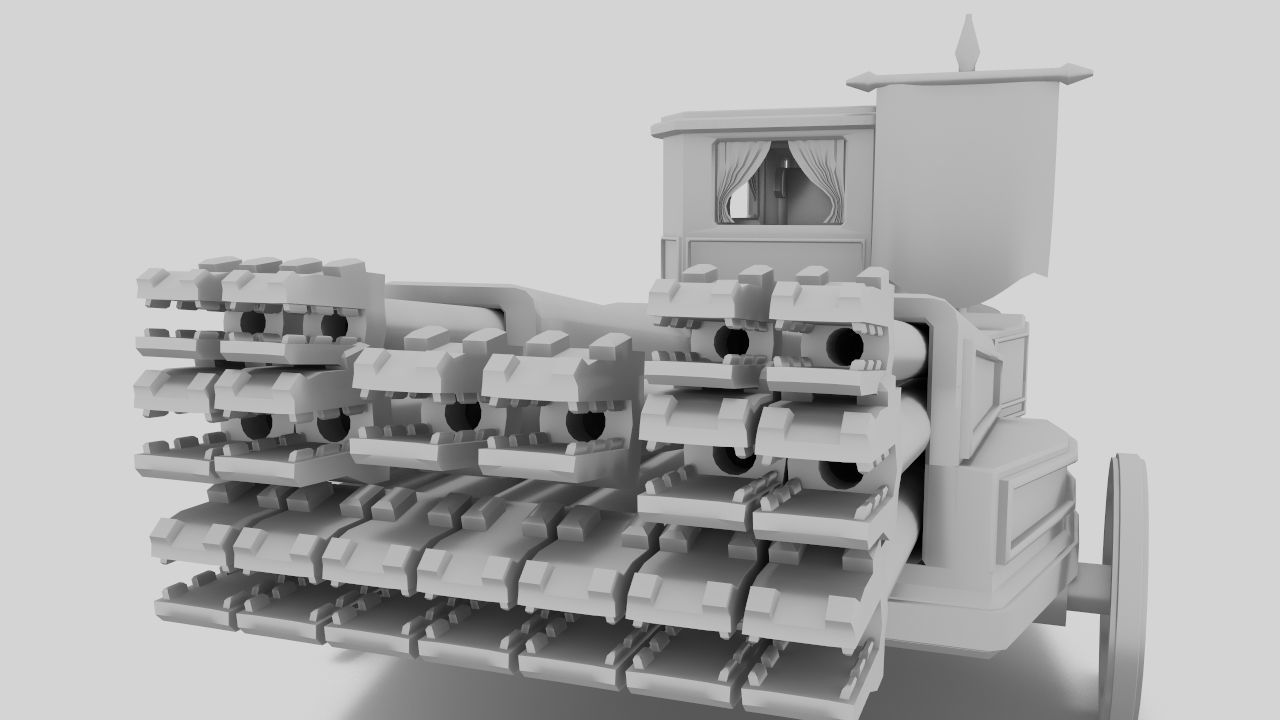 The Necromancer organ Low-poly 3D model_11