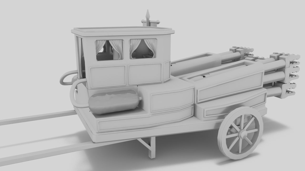 The Necromancer organ Low-poly 3D model_13