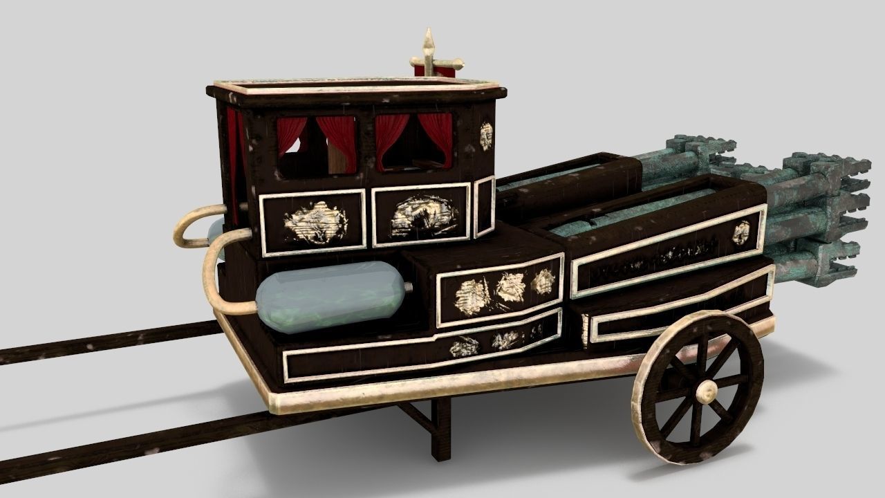 The Necromancer organ Low-poly 3D model_1