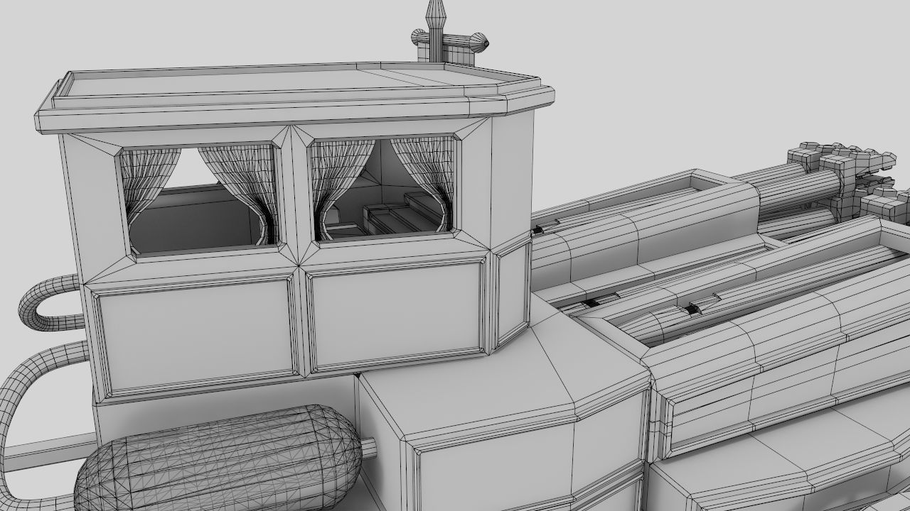 The Necromancer organ Low-poly 3D model_22