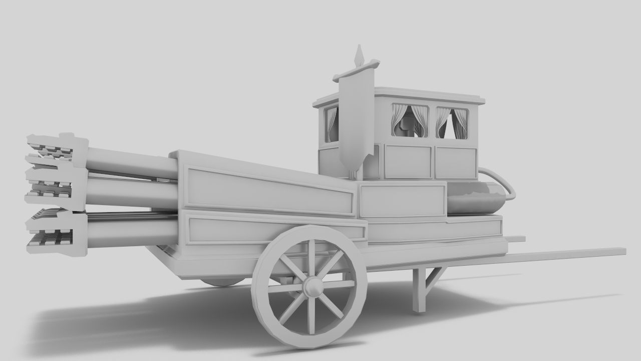 The Necromancer organ Low-poly 3D model_8