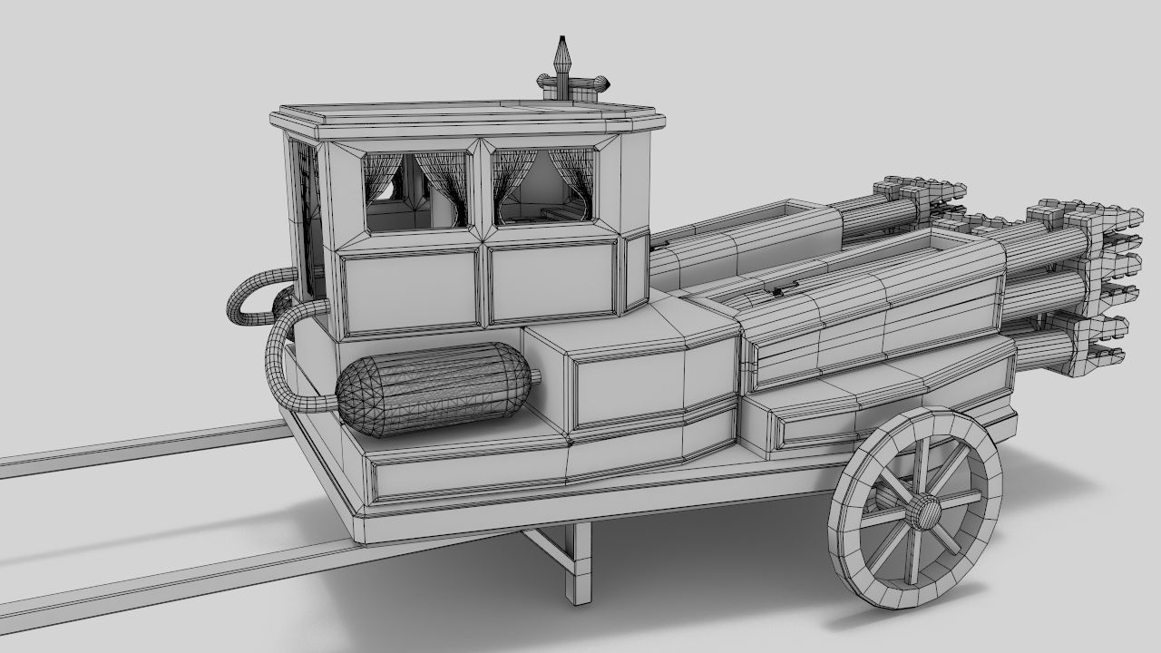 The Necromancer organ Low-poly 3D model_19