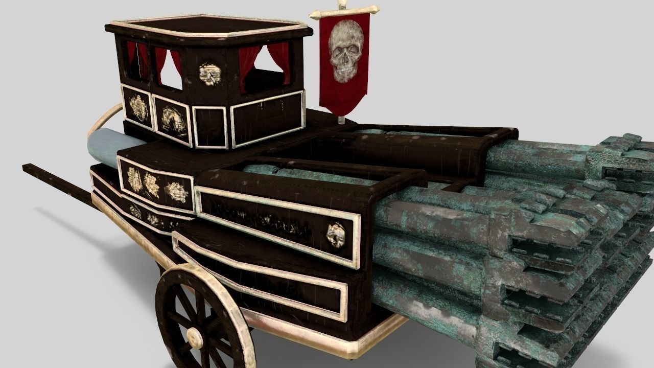 The Necromancer organ Low-poly 3D model_5