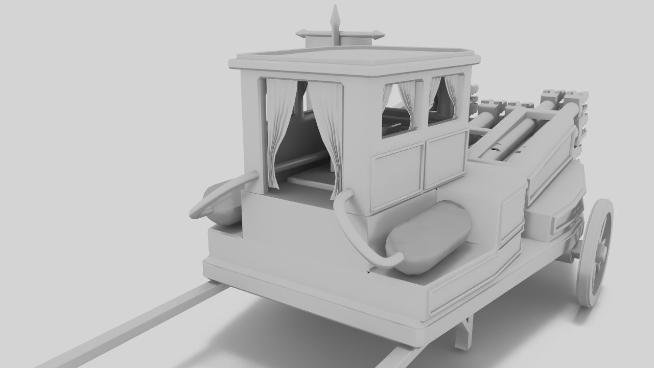 The Necromancer organ Low-poly 3D model_12