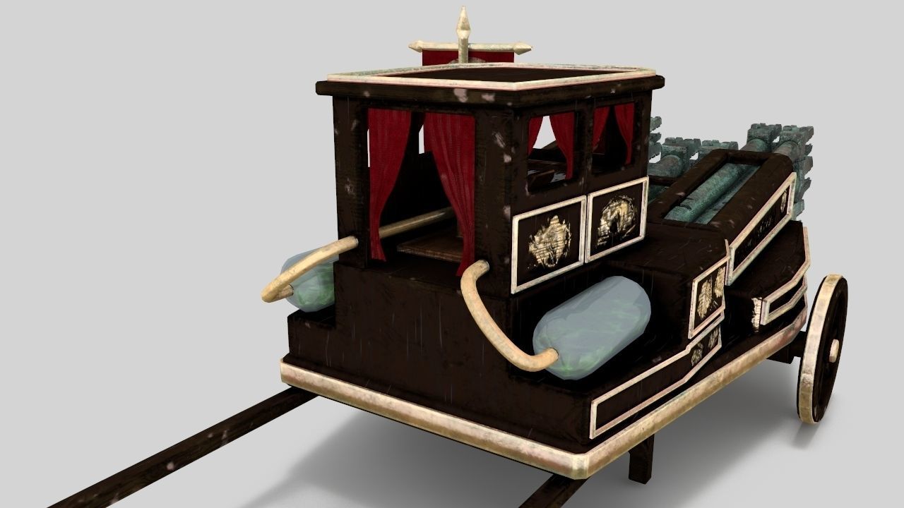 The Necromancer organ Low-poly 3D model_3