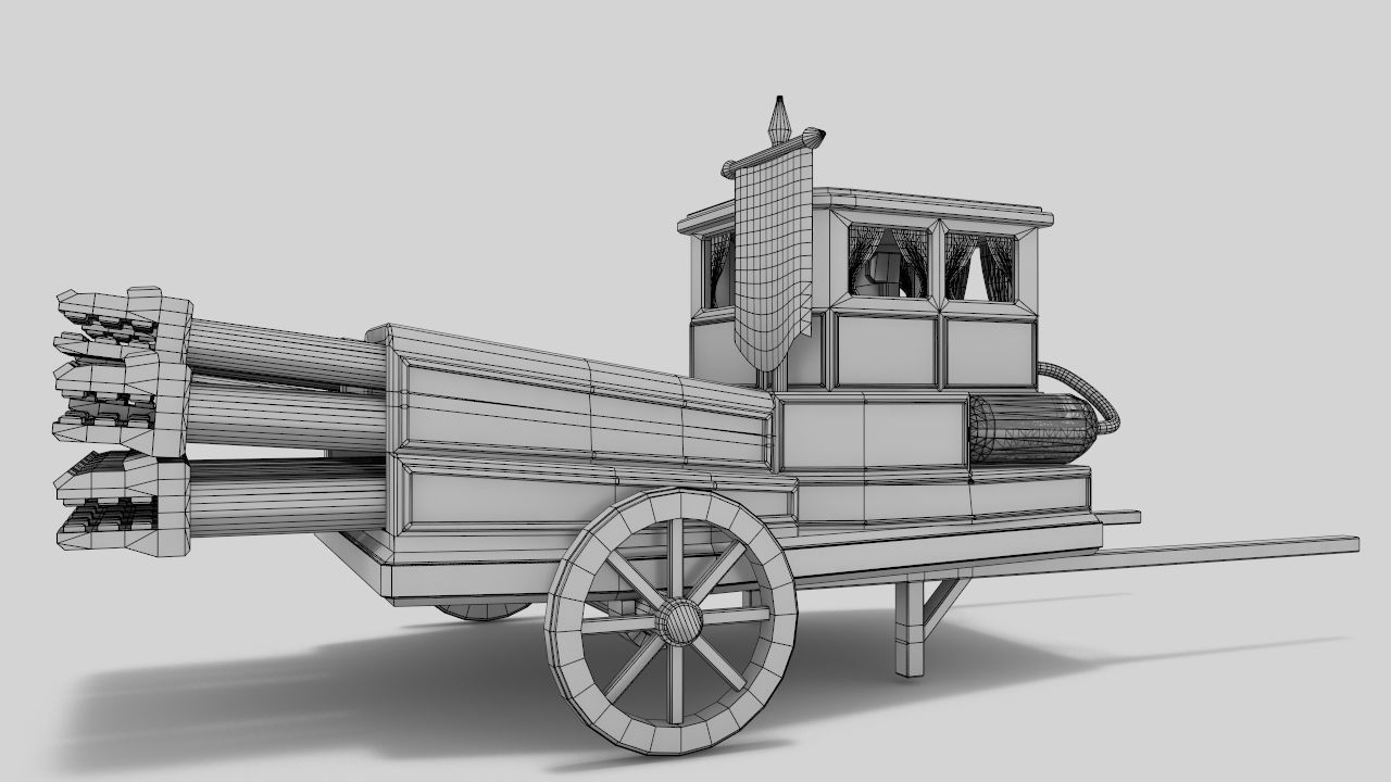 The Necromancer organ Low-poly 3D model_20