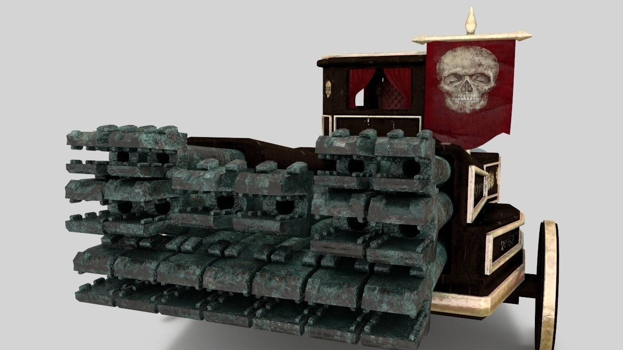 The Necromancer organ Low-poly 3D model_2