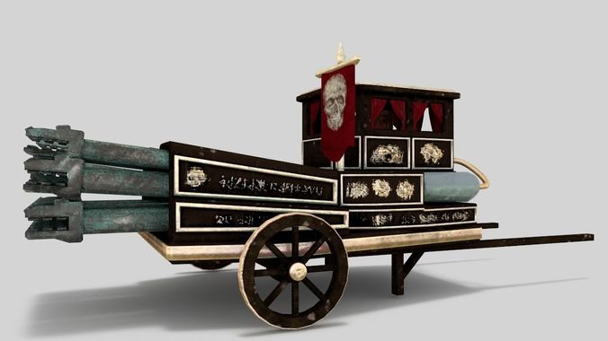 The Necromancer organ Low-poly 3D model