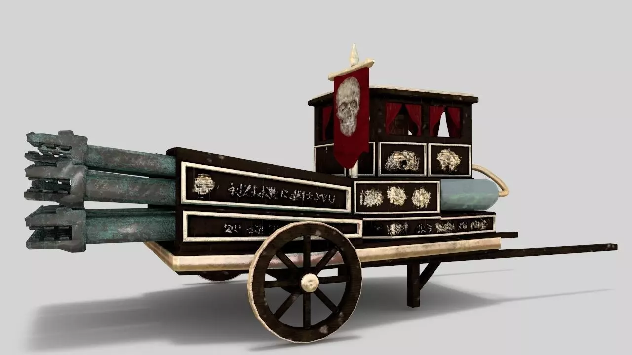 The Necromancer organ Low-poly 3D model_0