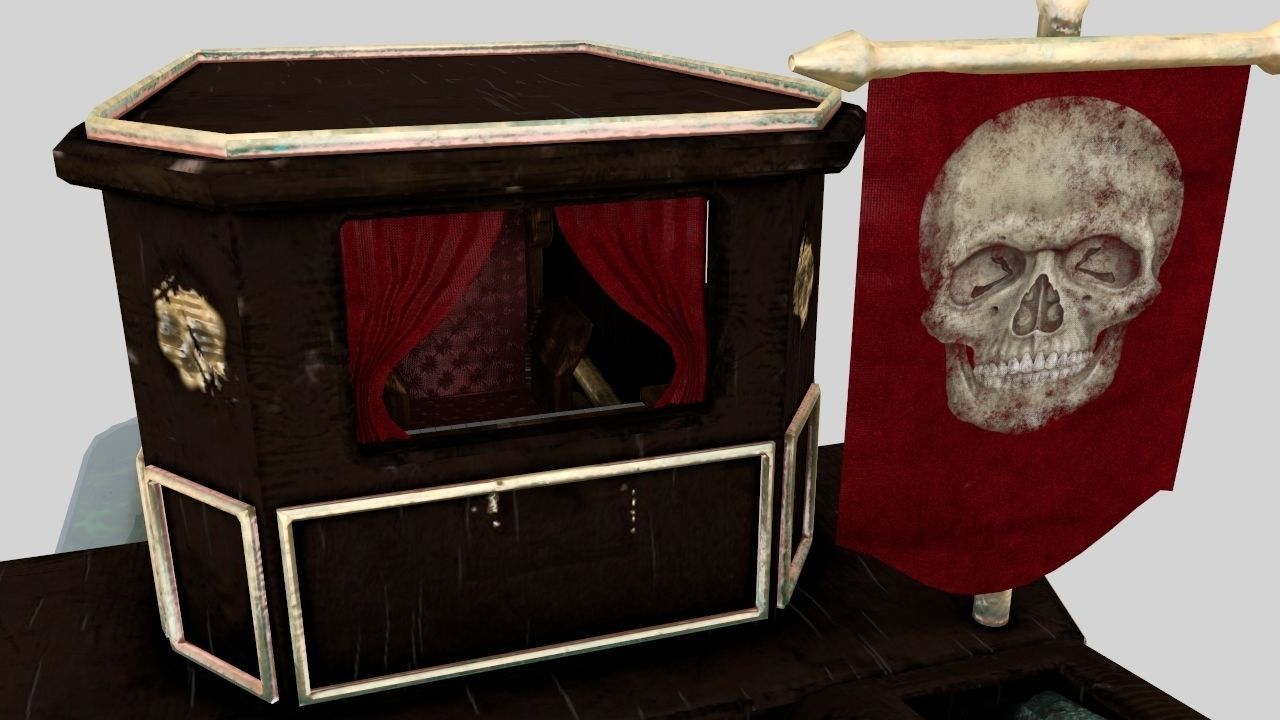 The Necromancer organ Low-poly 3D model_7