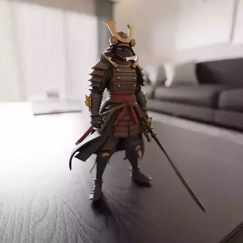 samurai 3D print model