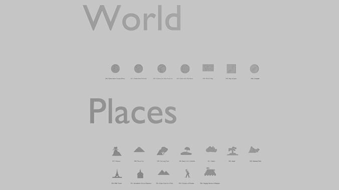 World and Places Emoji Pack 3D Printable 19 Unique Emojis 3D print model