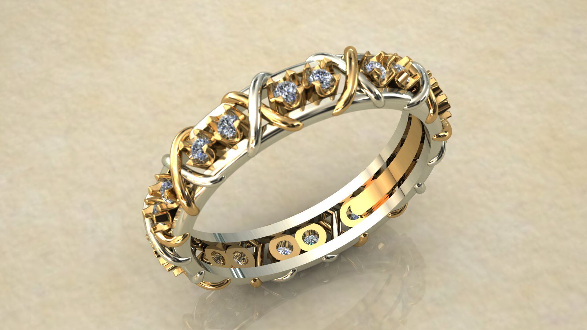 Tiffany ring 3DModel  3D print model_6