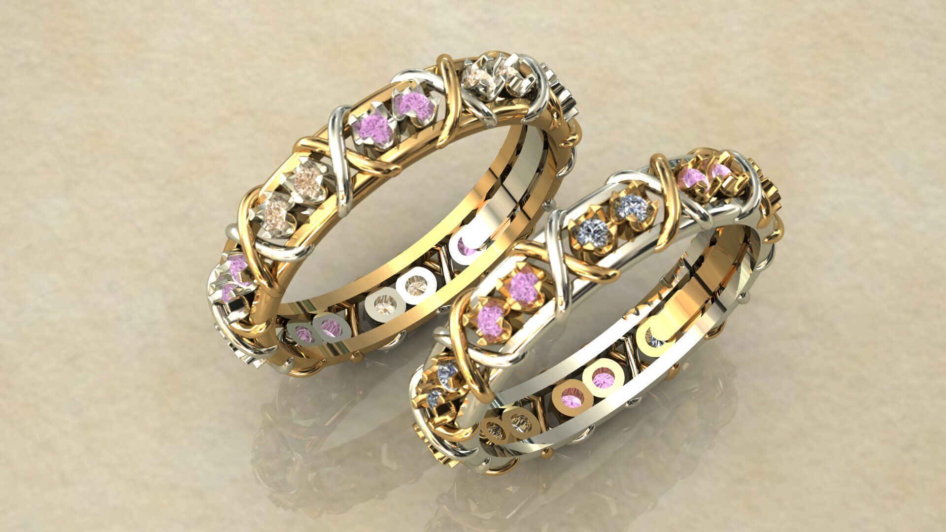 Tiffany ring 3DModel  3D print model_1