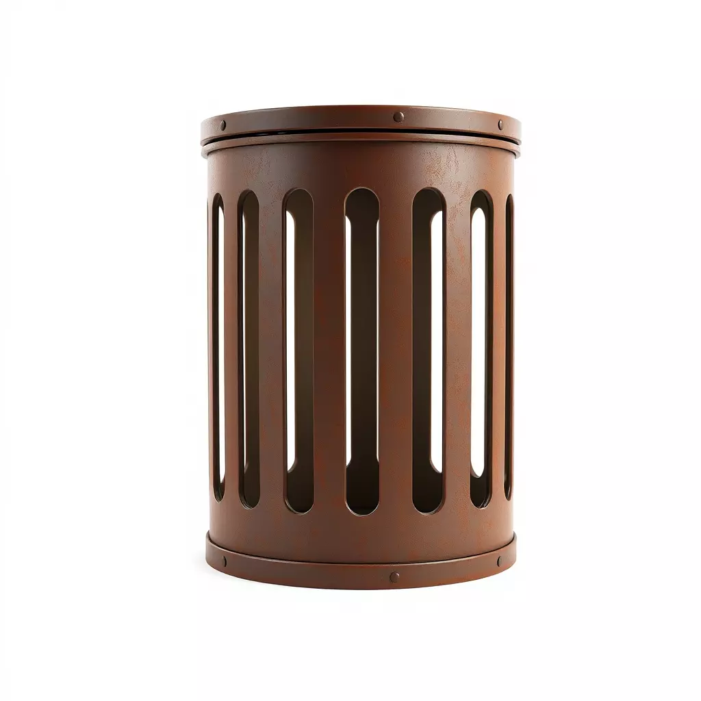 Urban Metal Trash Can Model Pack Low-poly 3D model_0