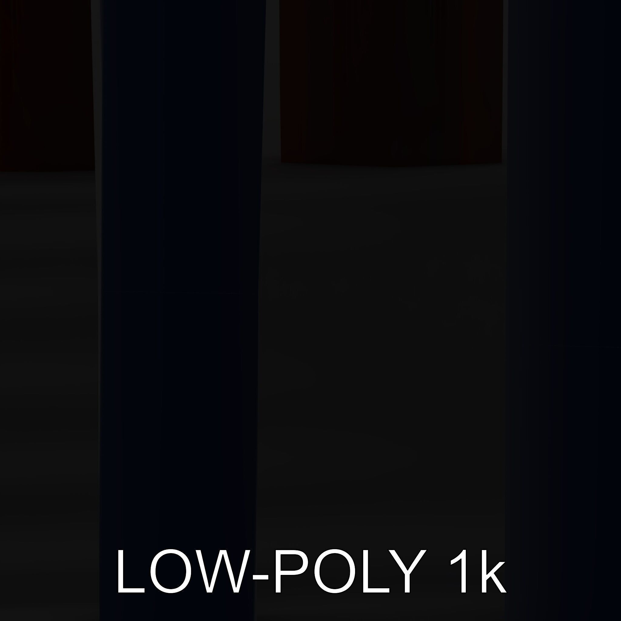 Urban Metal Trash Can Model Pack Low-poly 3D model_12