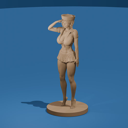 Sexy Sailor Girl 3D print model