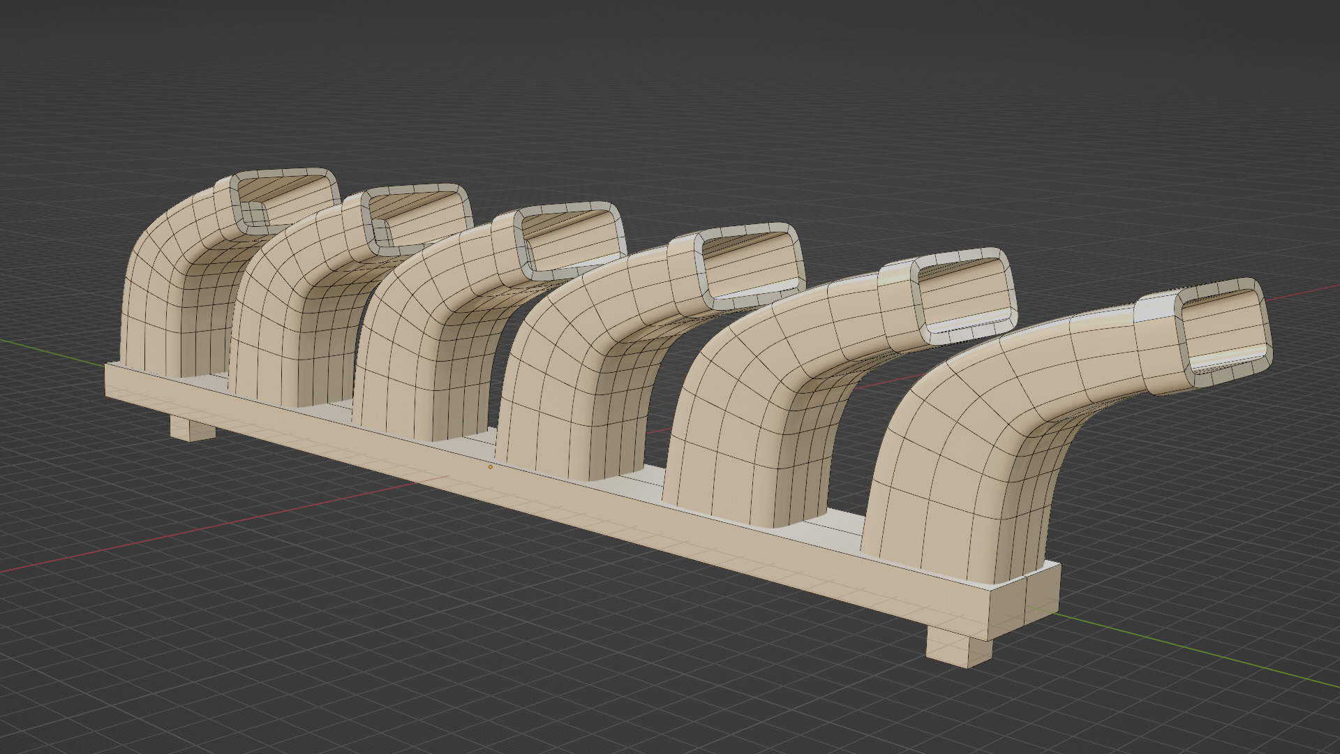 Exhausts for 24th scale Airfix Stuka 3D print model_5