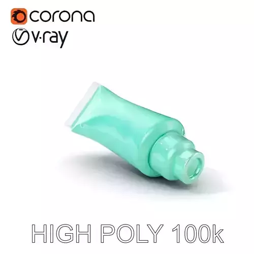 Mint Green Cosmetic Tube Model Pack