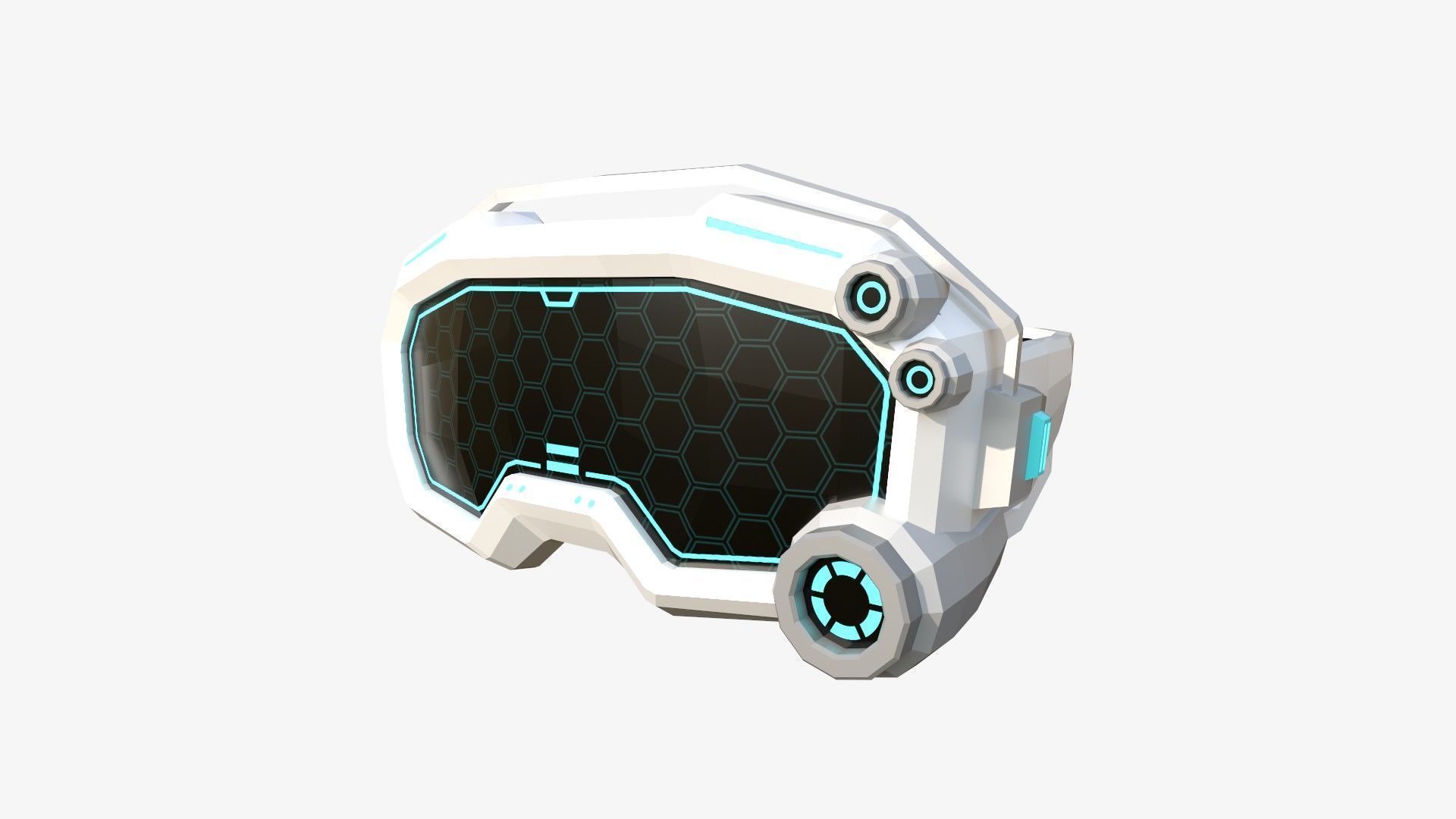 08 SciFi Glasses Low Poly A Collection - Character Design _9