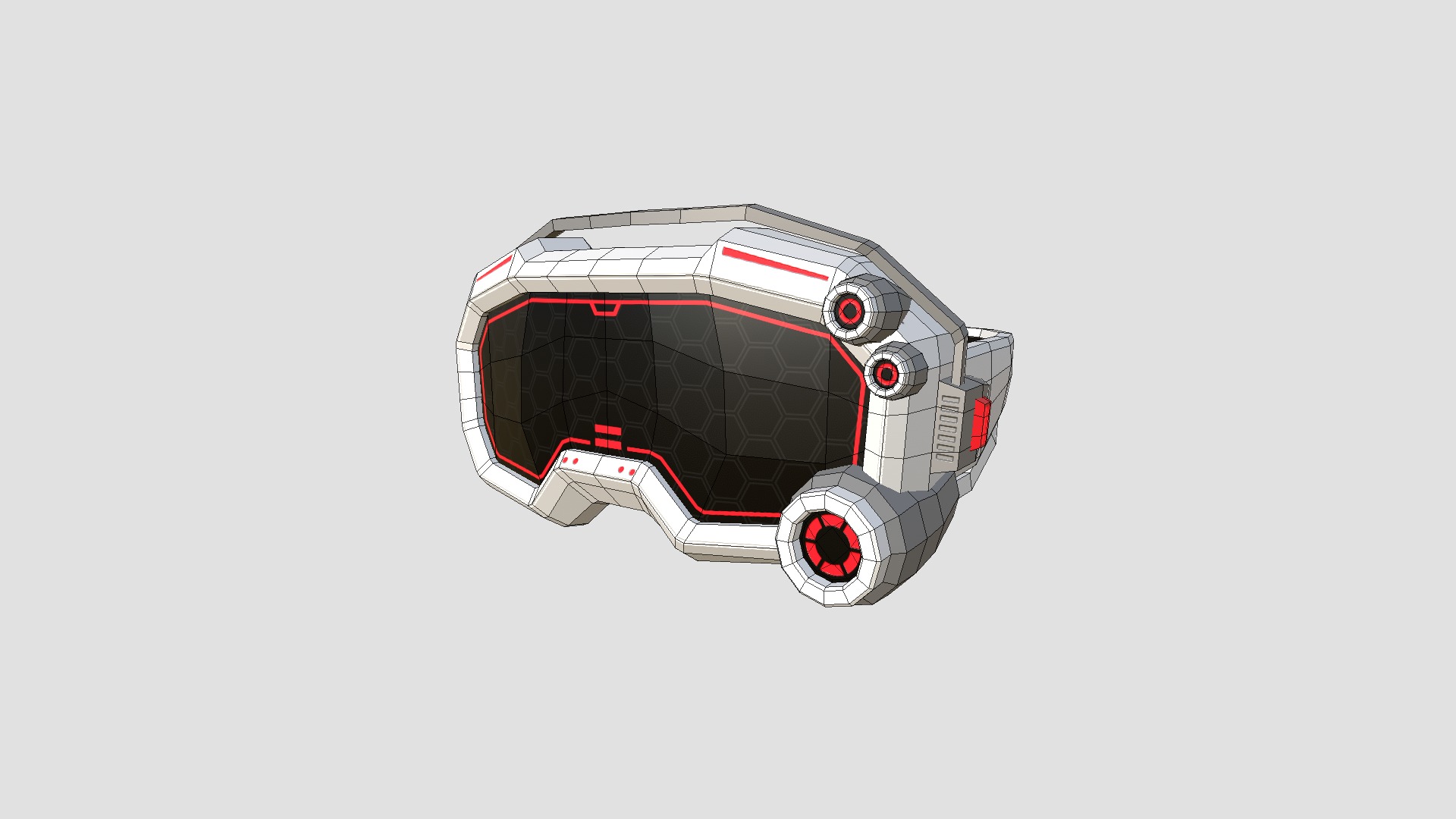 08 SciFi Glasses Low Poly A Collection - Character Design _75