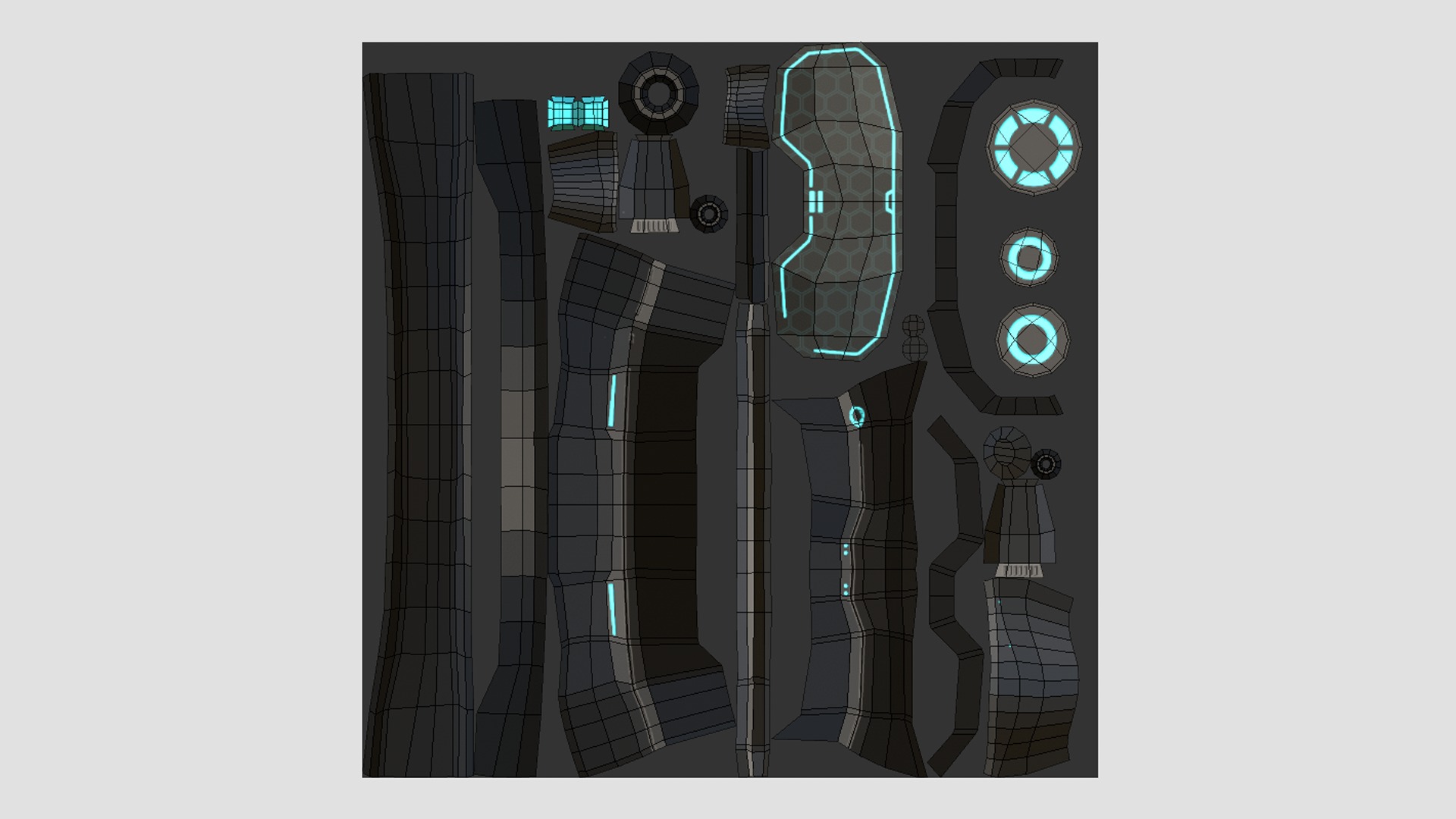 08 SciFi Glasses Low Poly A Collection - Character Design _44