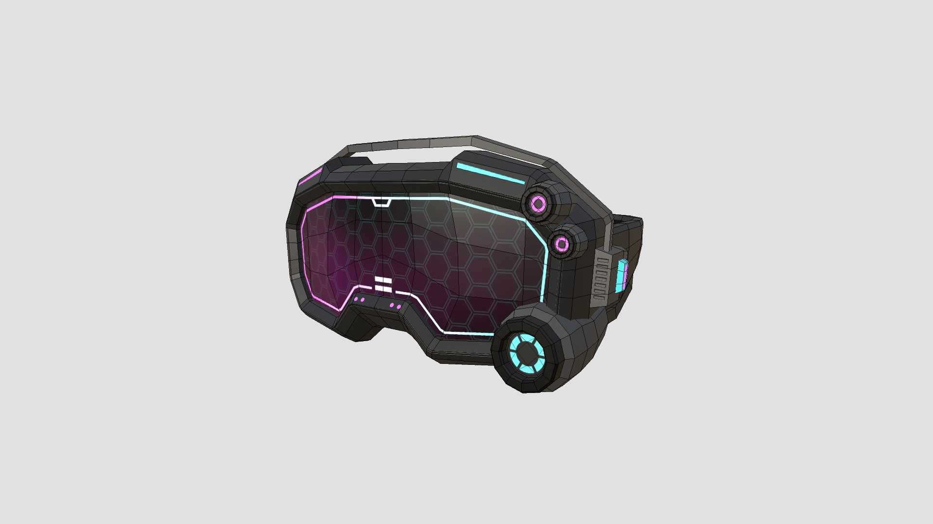 08 SciFi Glasses Low Poly A Collection - Character Design _63