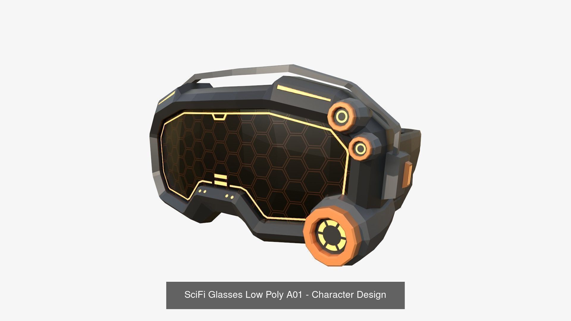 08 SciFi Glasses Low Poly A Collection - Character Design _16