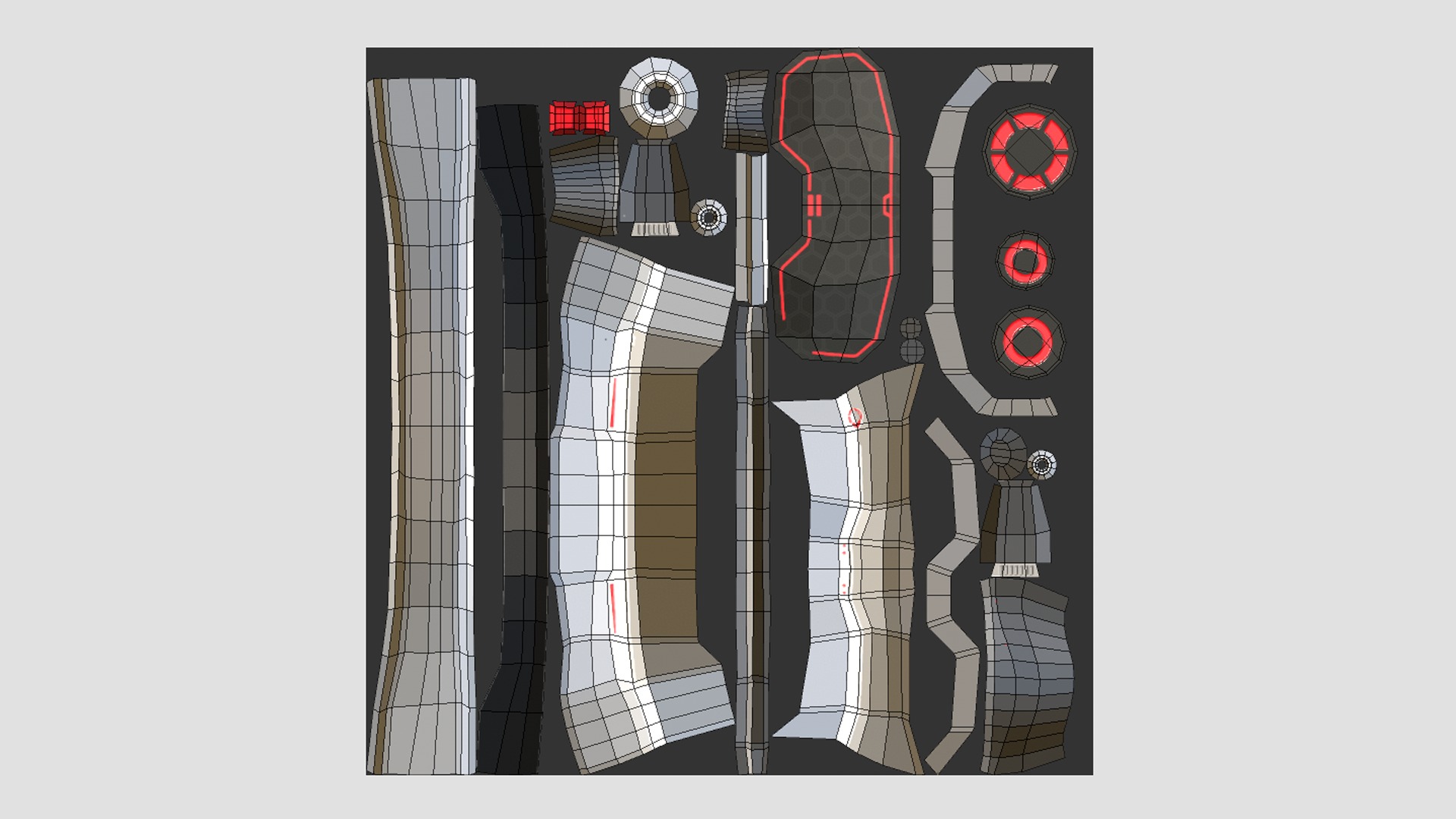 08 SciFi Glasses Low Poly A Collection - Character Design _74