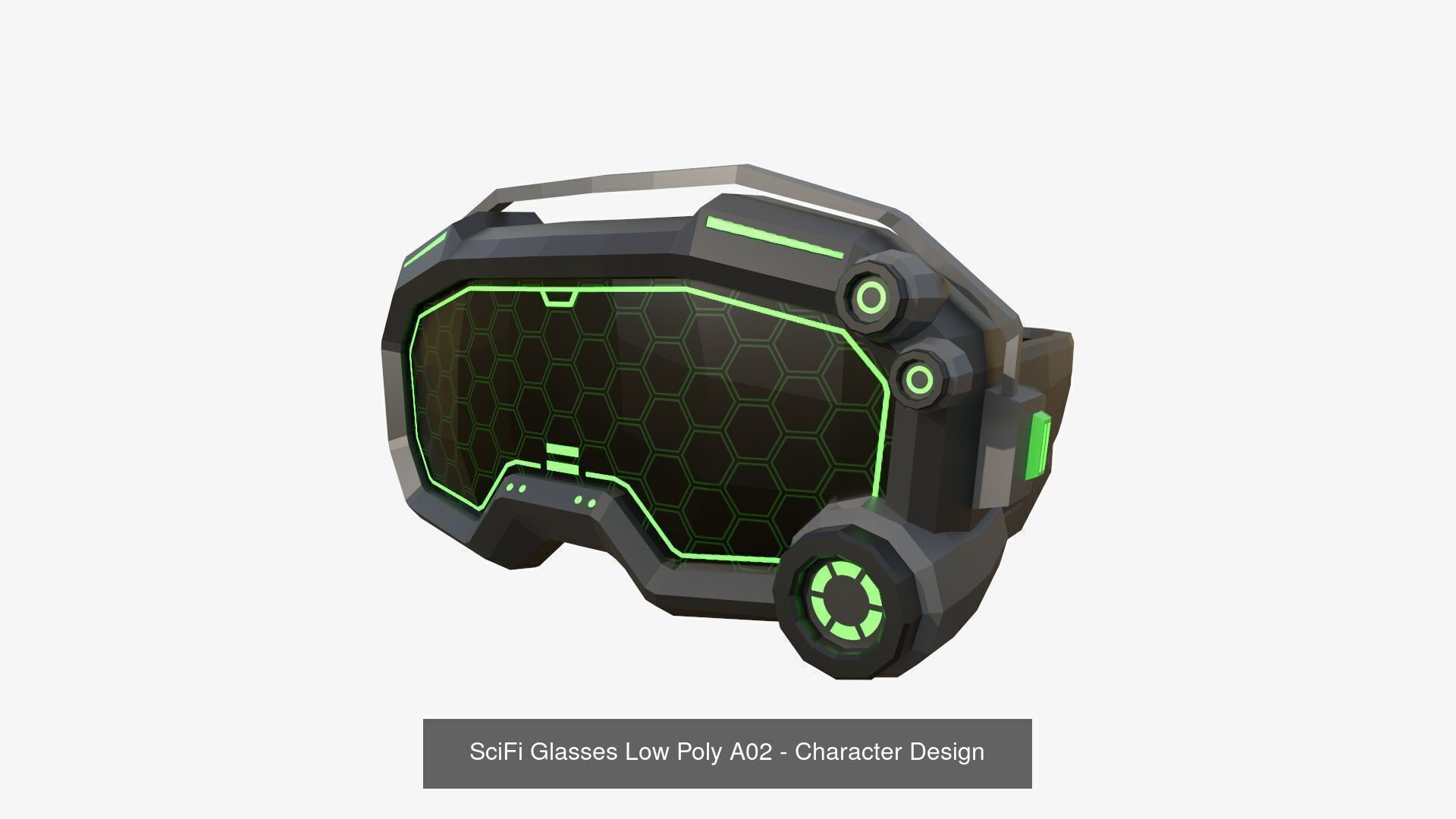 08 SciFi Glasses Low Poly A Collection - Character Design _14