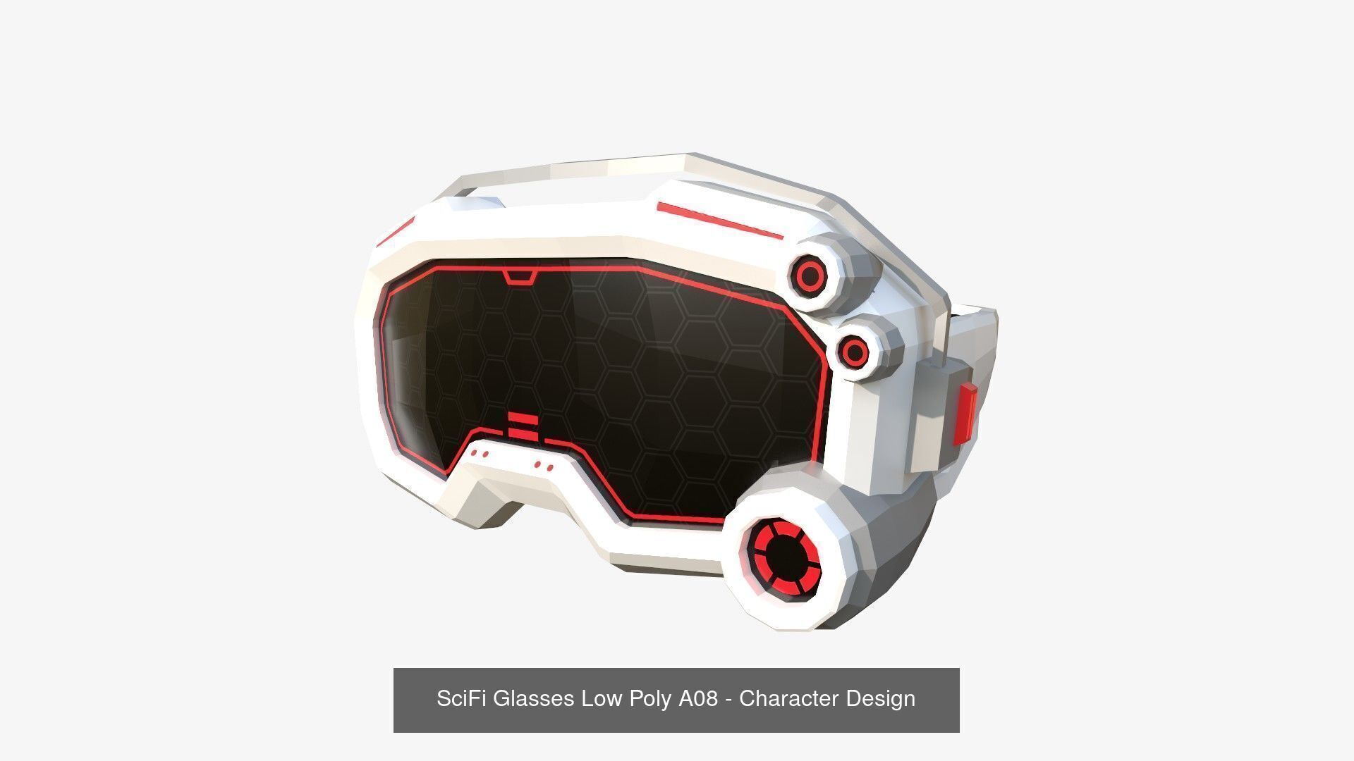 08 SciFi Glasses Low Poly A Collection - Character Design _2
