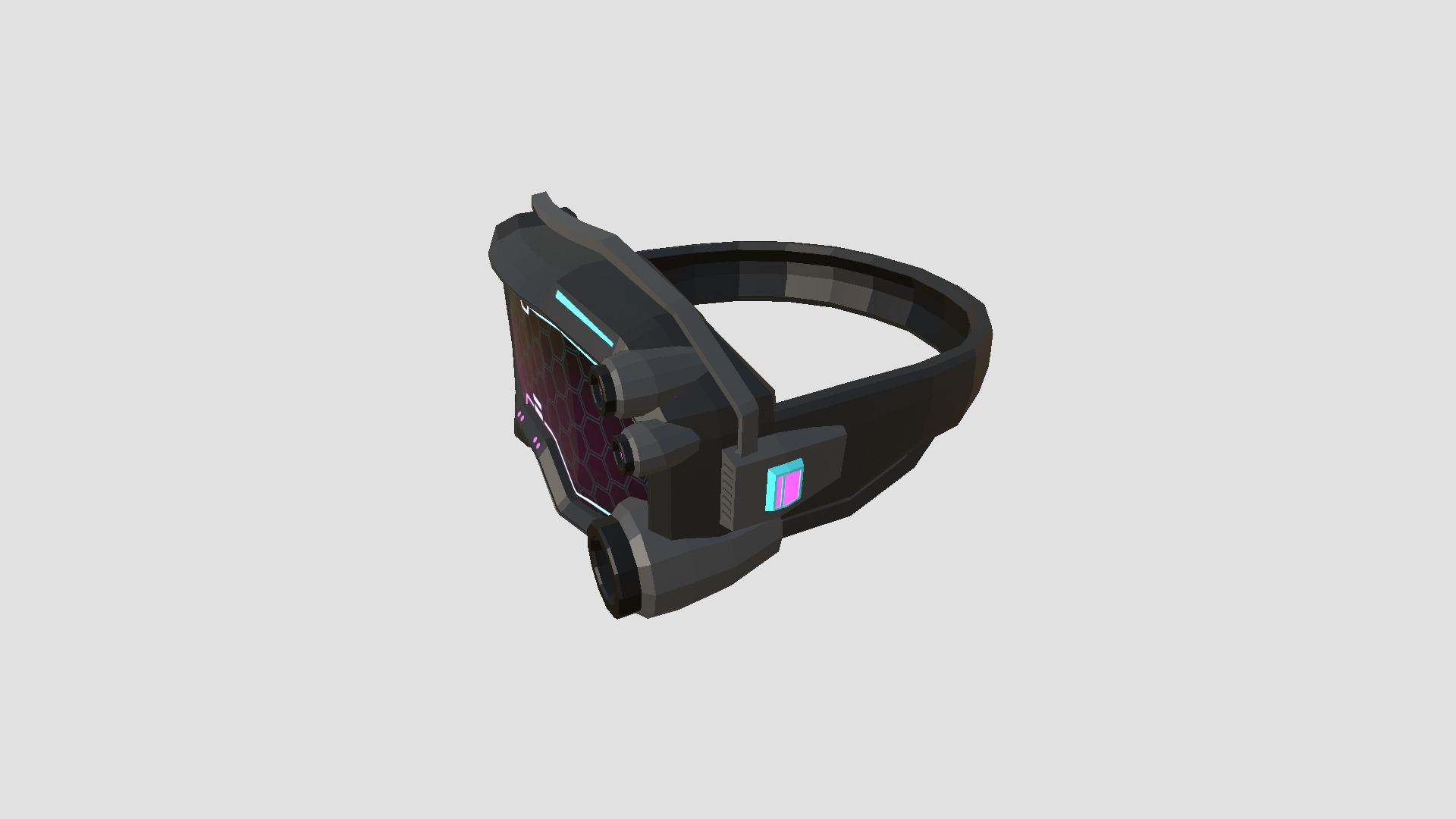 08 SciFi Glasses Low Poly A Collection - Character Design _59