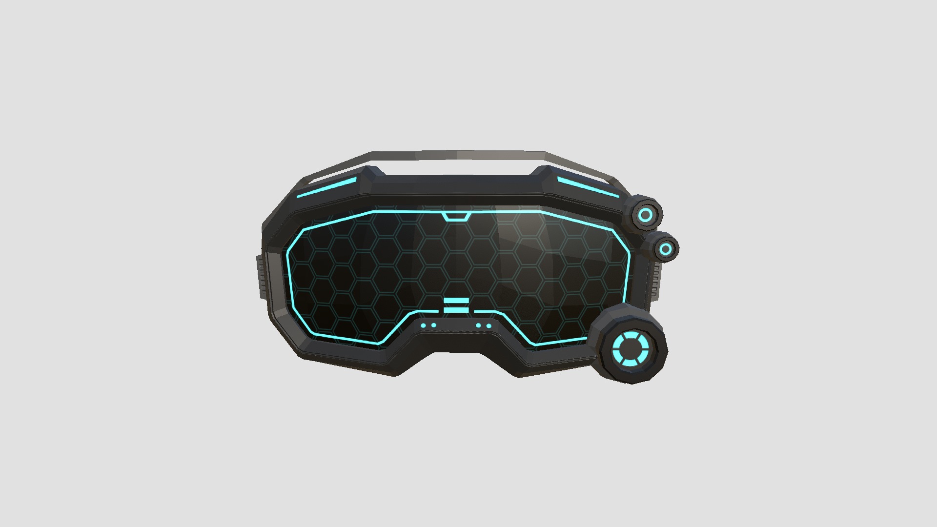 08 SciFi Glasses Low Poly A Collection - Character Design _40