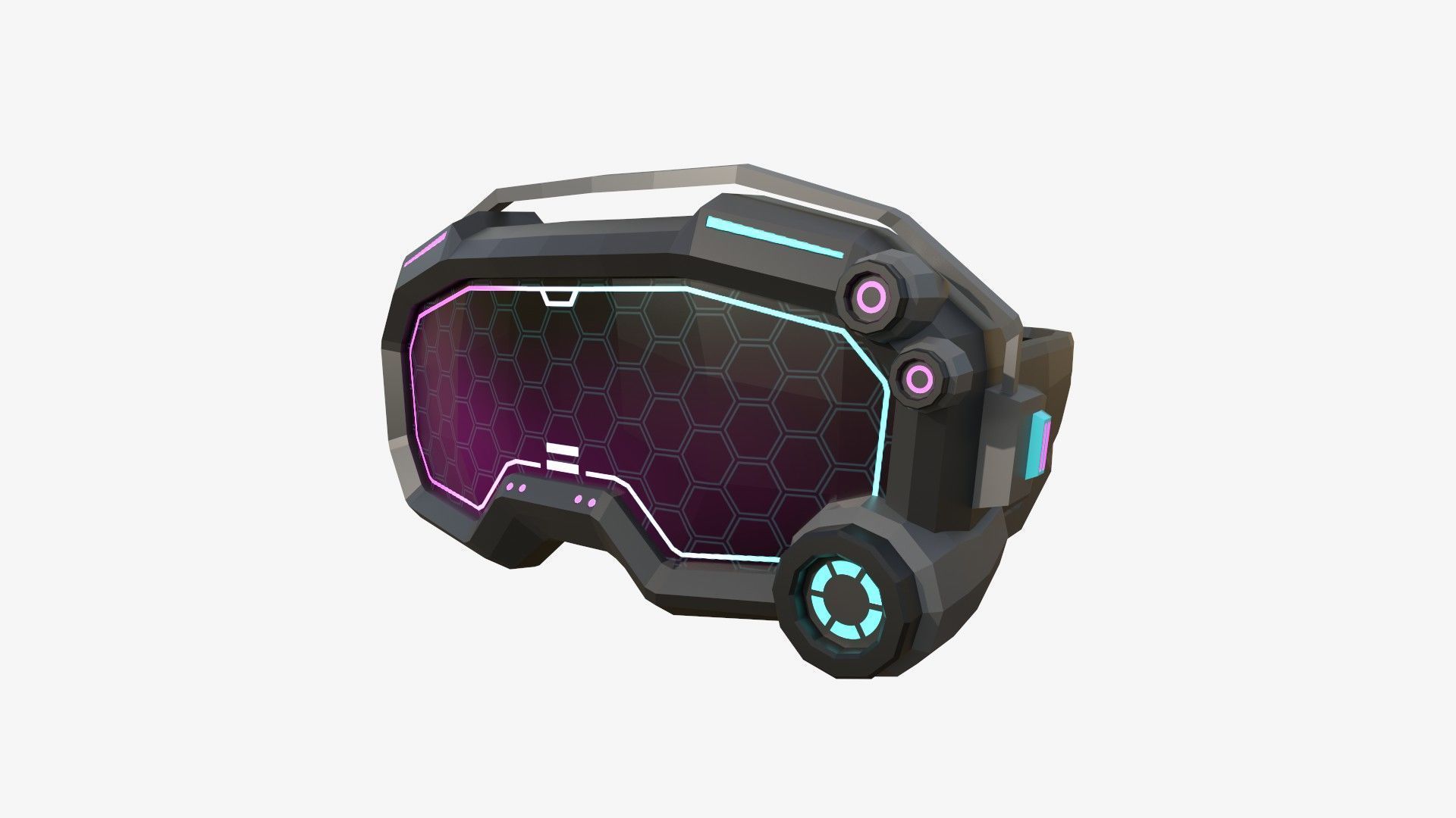 08 SciFi Glasses Low Poly A Collection - Character Design _11