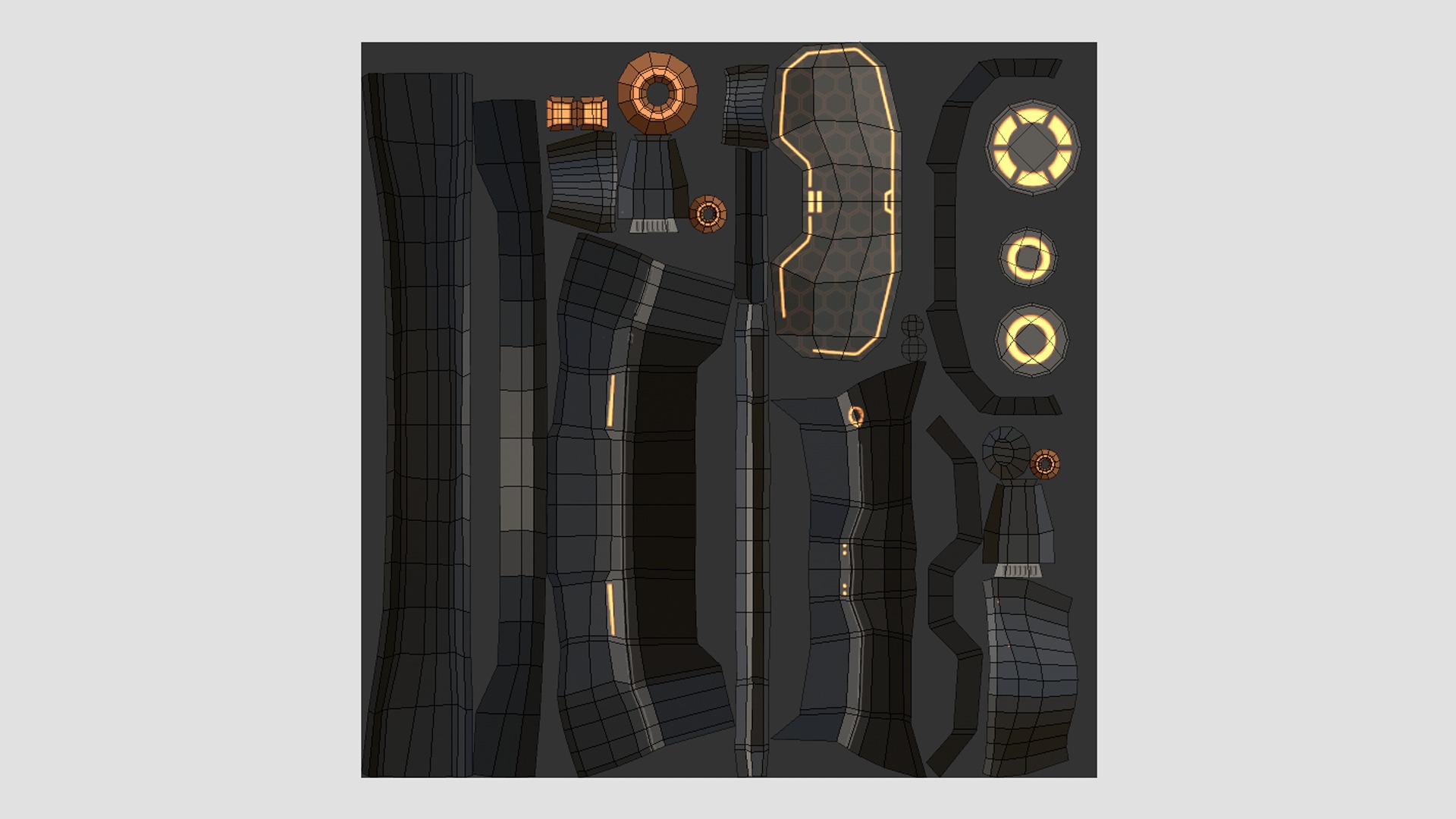 08 SciFi Glasses Low Poly A Collection - Character Design _32