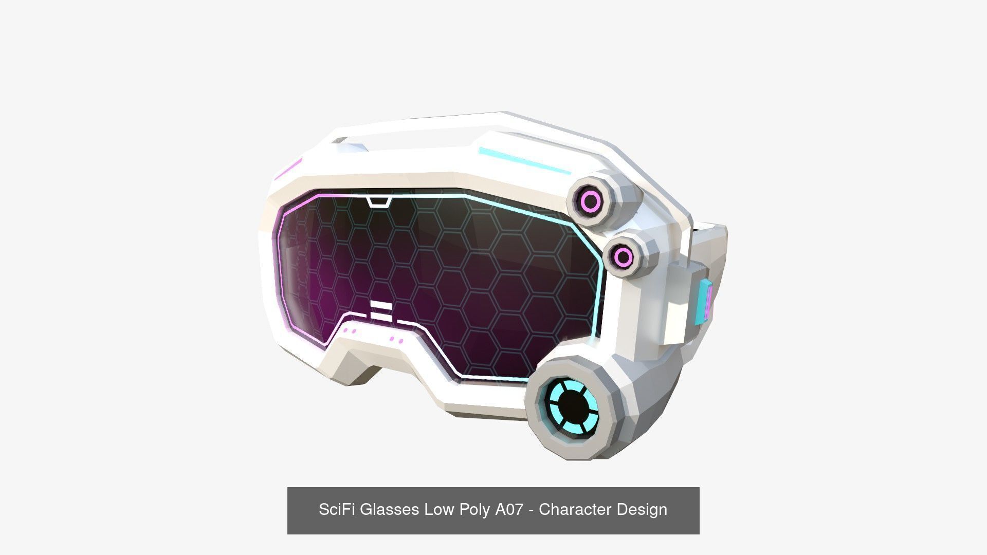 08 SciFi Glasses Low Poly A Collection - Character Design _4