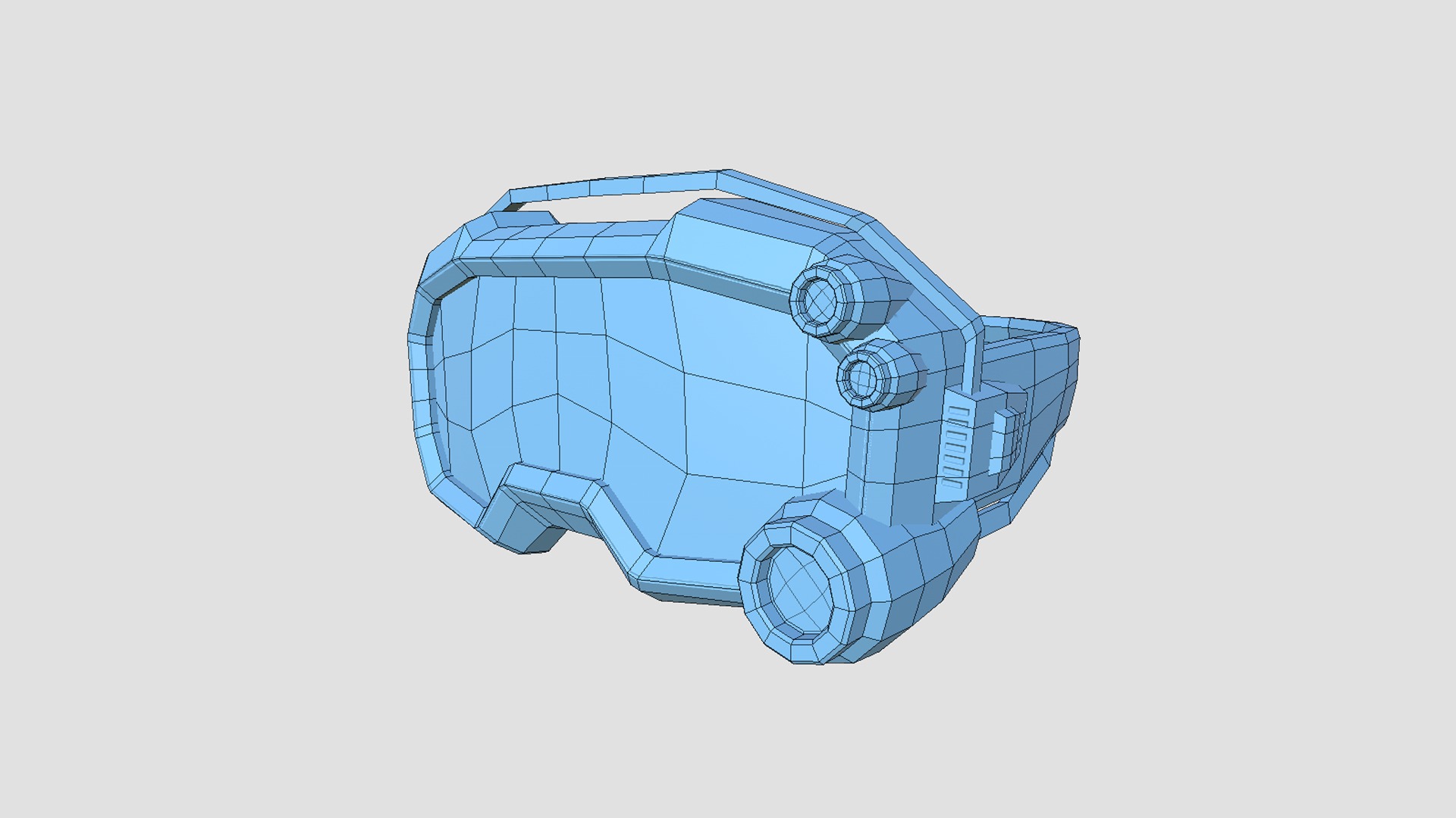 08 SciFi Glasses Low Poly A Collection - Character Design _25