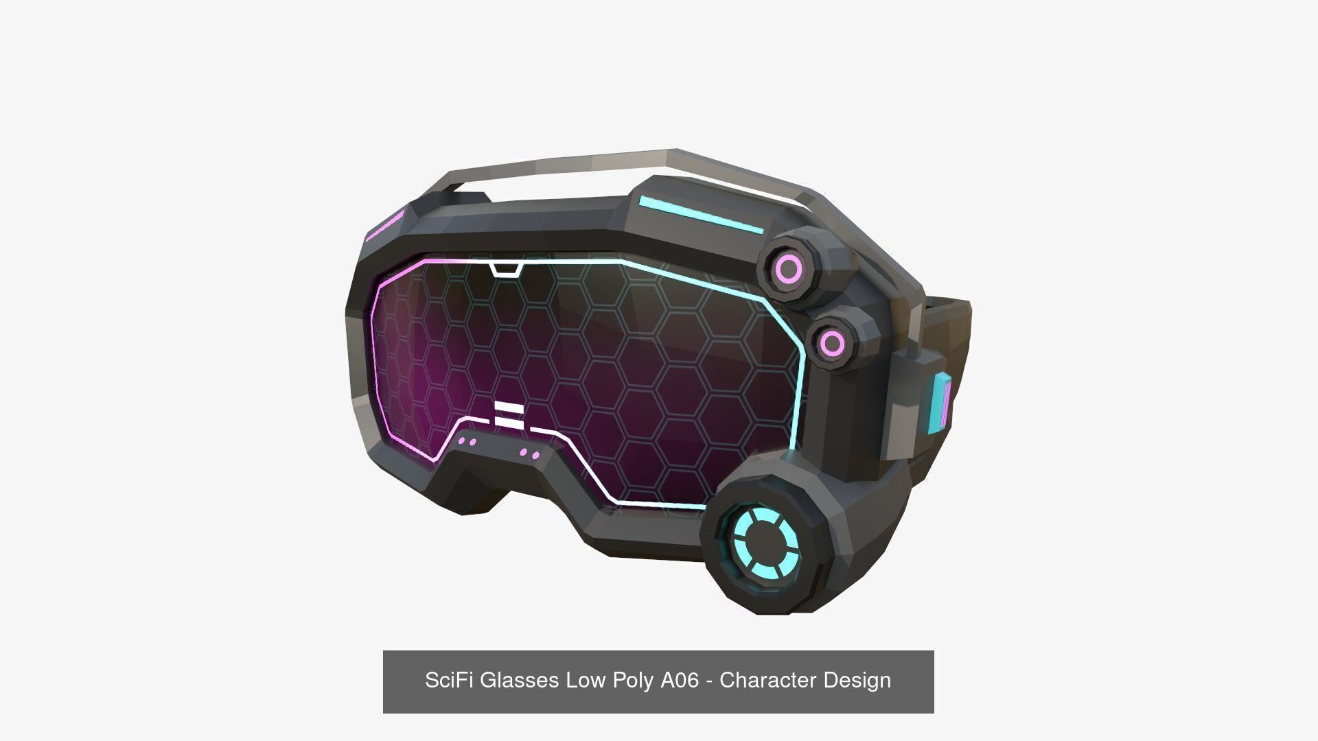 08 SciFi Glasses Low Poly A Collection - Character Design _6