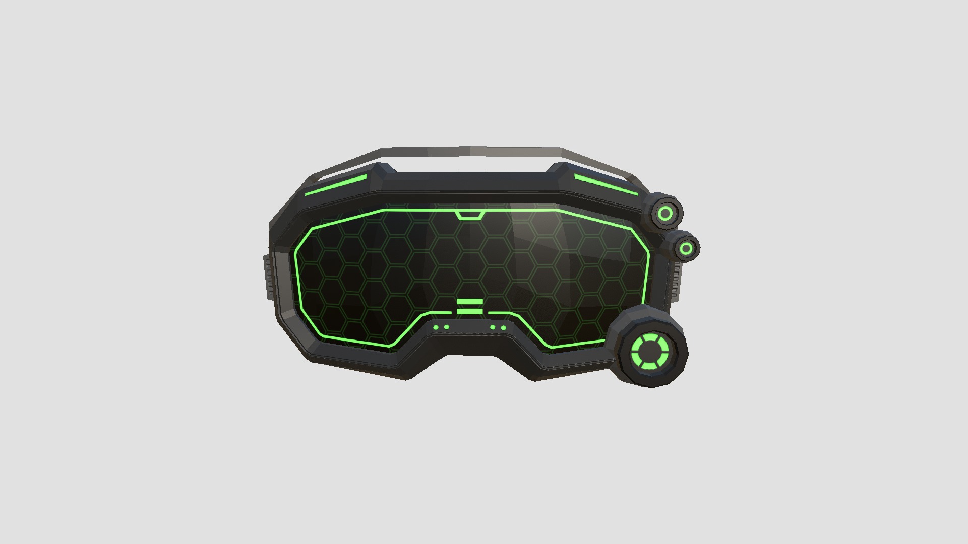 08 SciFi Glasses Low Poly A Collection - Character Design _34