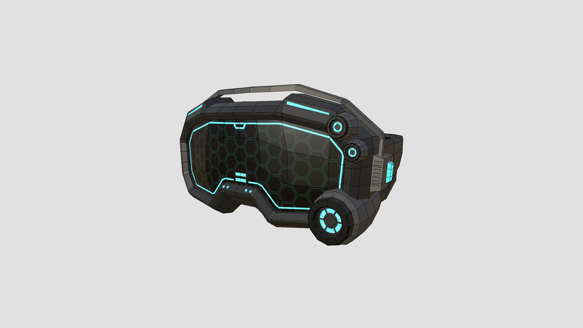 08 SciFi Glasses Low Poly A Collection - Character Design _45