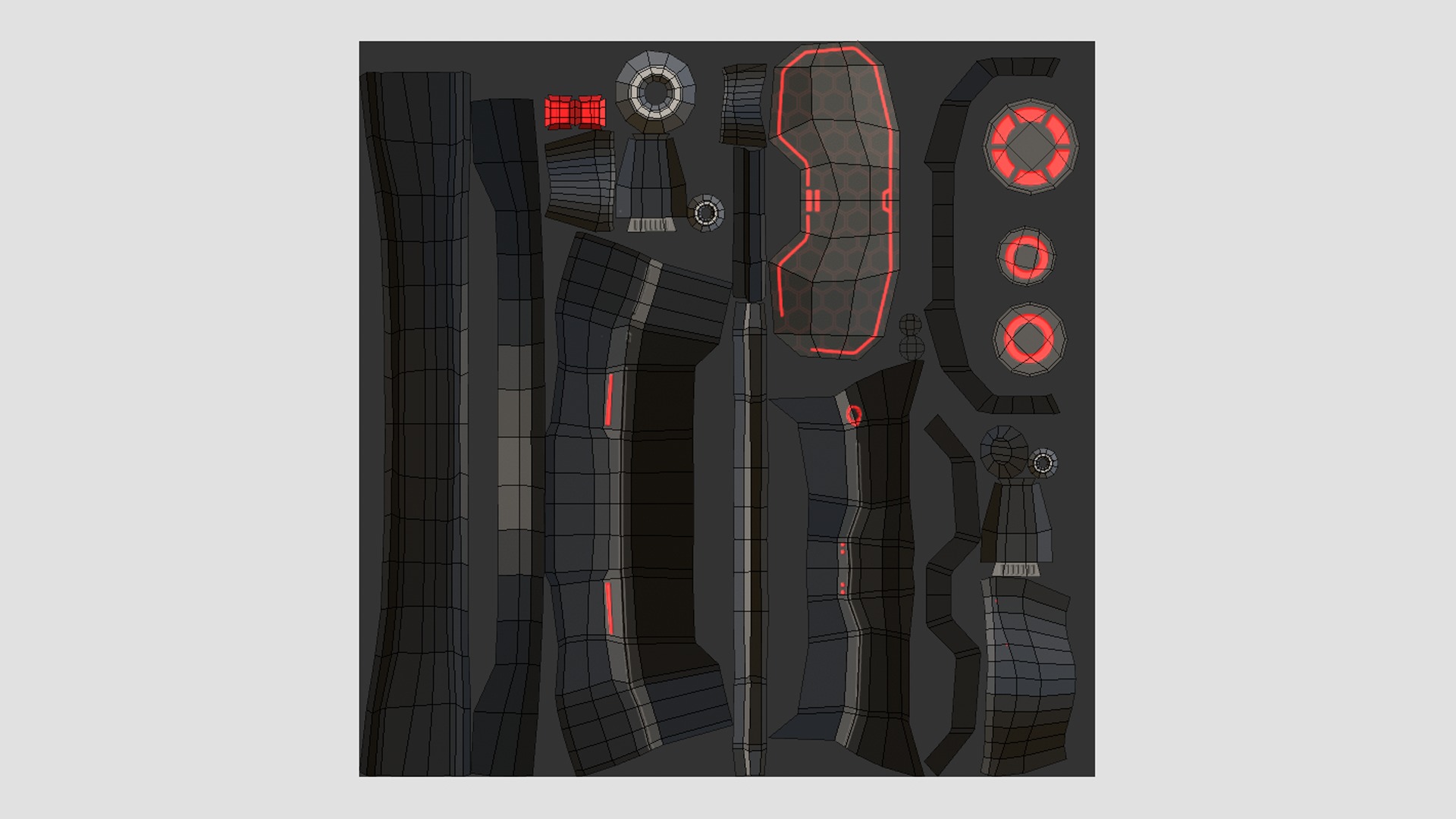 08 SciFi Glasses Low Poly A Collection - Character Design _50